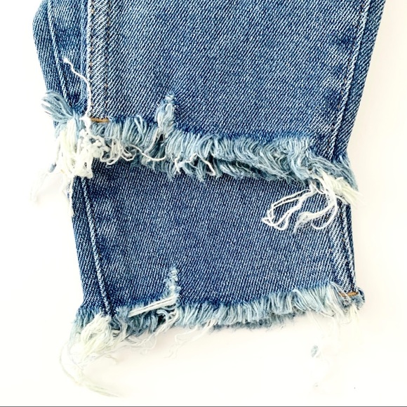 Madewell Petite 10” High Rise Button Front Raw Hem Skinny Jeans Cordova Wash NWT - Picture 5 of 16